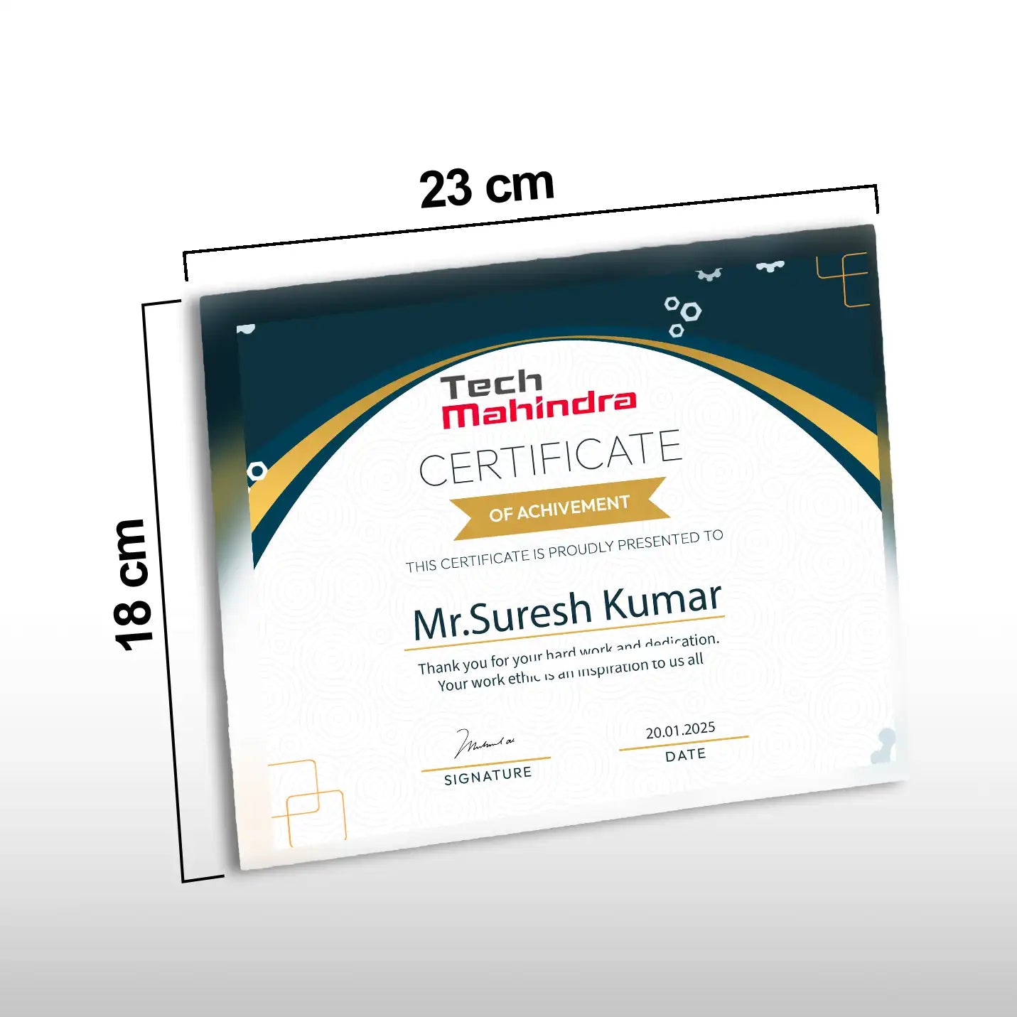 Best-quality Triumph Photo Glass Certificate IMG 2